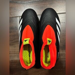 Adidas Kids Predator Sneakers - Black, Red, and Yellow